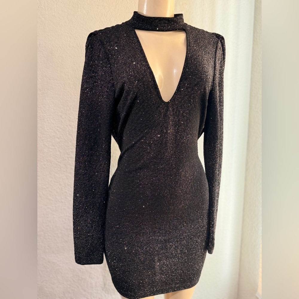 Windsor prom perfect sparkly women’s dress black with shimmer size L